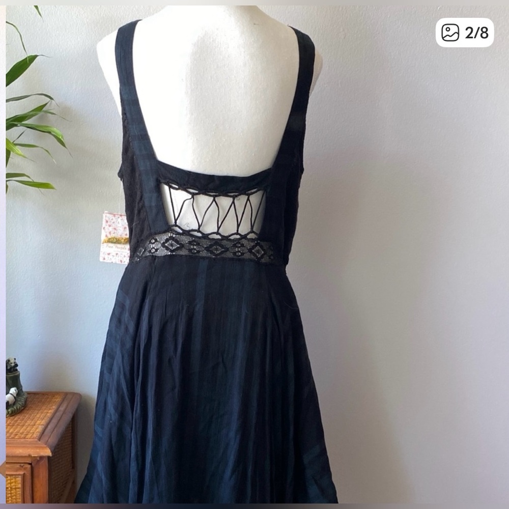 Free People Coal Combo dress size 10 NWT - Picture 6 of 16
